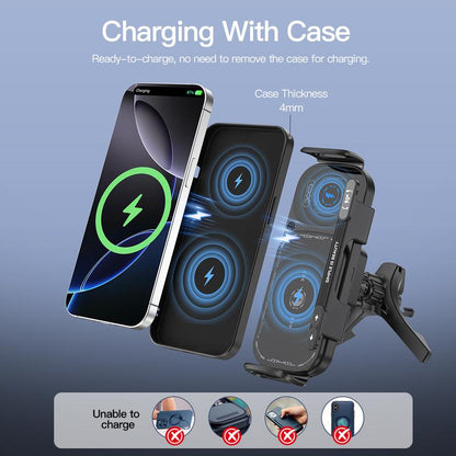 💥 Fri frakt 🚗 15W Wireless Charger ⚡ Passar vikbara och vanliga smartphones 📱 Stabil, snabb och bekväm laddning på vägen
