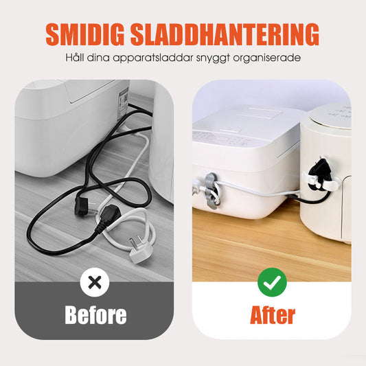 🔥 KÖP MER – SPARA MER 🎉 Mångsidig självhäftande kabelhållare 🔌 Håll ordning på kablarna och skapa ett snyggare hem ✨
