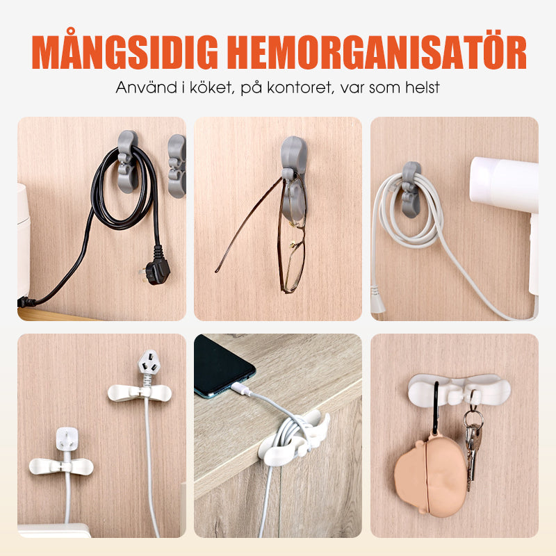 🔥 KÖP MER – SPARA MER 🎉 Mångsidig självhäftande kabelhållare 🔌 Håll ordning på kablarna och skapa ett snyggare hem ✨