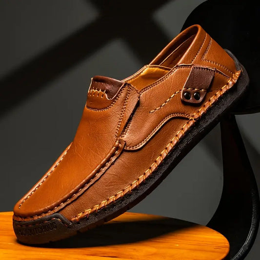 🧱 Comfort per tutto il giorno | Scarpe classiche da uomo in pelle di vitello 👞【-50%】