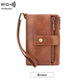 Portafoglio da donna in pelle con blocco RFID