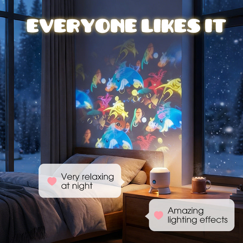 🔥 50% RABATT 🌊✨ Magisk Projektorlampa – förvandla väggar och tak till en drömlik undervattensvärld 🐠 Skapa en avkopplande och stämningsfull atmosfär hemma