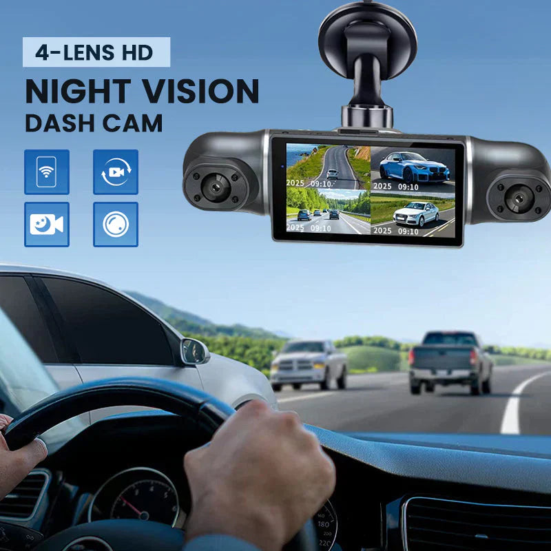 🔥 50% RABATT 📹 360° Örnögon parkeringskamera 🚗 Full täckning utan döda vinklar ✨ 1080P HD, nattseende & trygg parkering varje gång