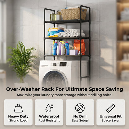 🚽✨ 61% RABATT! 🎁Hyllan för badrum och tvättstuga – utan borrning🏡🌟Sustainable Essentials