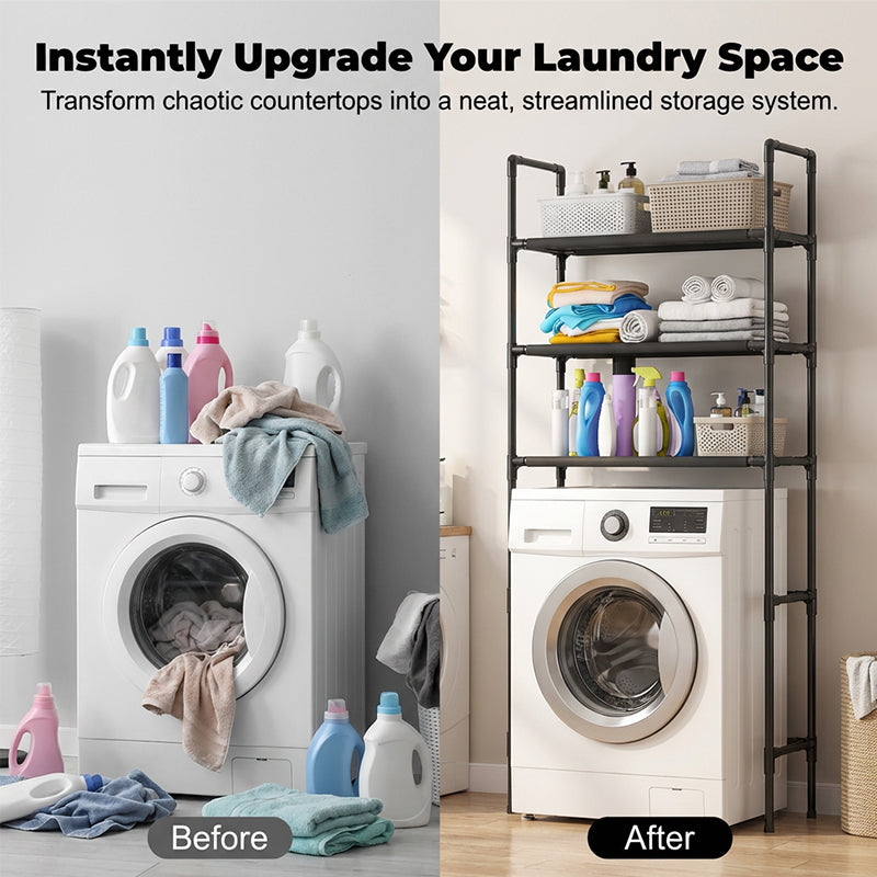 🚽✨ 61% RABATT! 🎁Hyllan för badrum och tvättstuga – utan borrning🏡🌟Sustainable Essentials