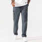 👖Pantaloni cargo casual da uomo, con molteplici tasche, vita regolabile e tessuto resistente 🏔️