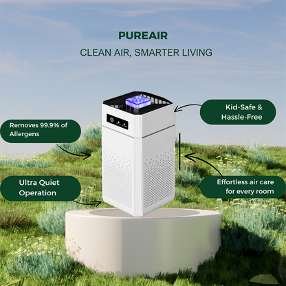 🔥 50% RABATT 🌬️ Luftrenare för hemmet ✨ Effektiv HEPA-filtrering som fångar damm, pollen & allergener – för renare och fräschare luft 🏡