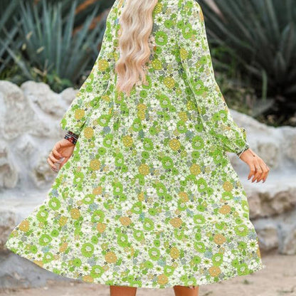 ✨ 50% RABATT 💐 Elegant blommig klänning för dam 👗 Lätt, luftig & perfekt för både stad och semester ☀️