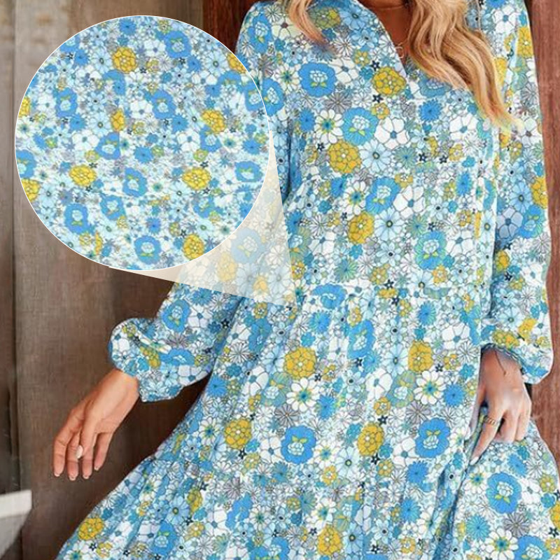 ✨ 50% RABATT 💐 Elegant blommig klänning för dam 👗 Lätt, luftig & perfekt för både stad och semester ☀️