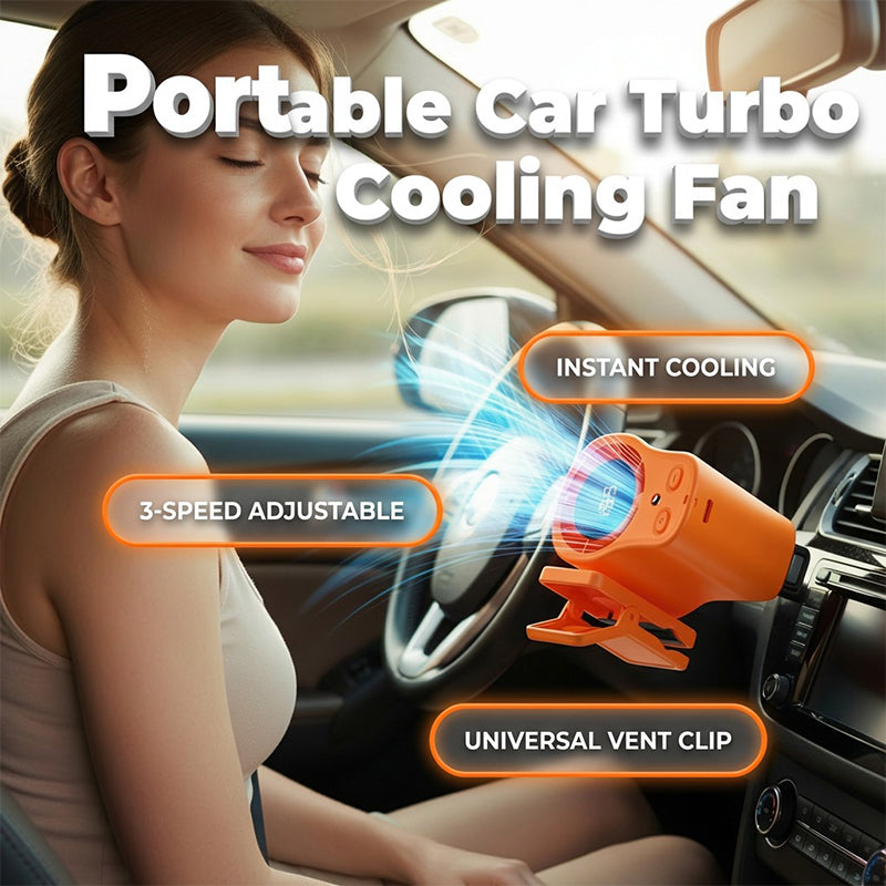 ❄️⏰ HALVA PRISET 🚗 Bärbar handsfree-fläkt med LED-display 🔥 stark luftström, stabil montering & perfekt för heta dagar 🔋