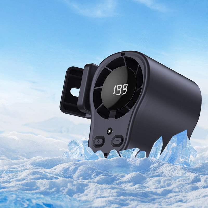 ❄️⏰ HALVA PRISET 🚗 Bärbar handsfree-fläkt med LED-display 🔥 stark luftström, stabil montering & perfekt för heta dagar 🔋