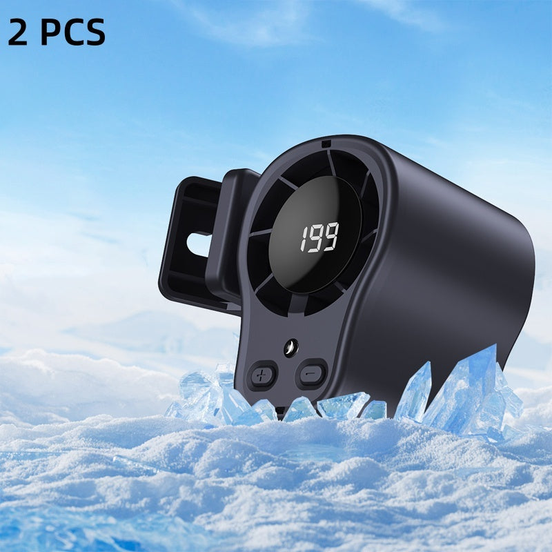 ❄️⏰ HALVA PRISET 🚗 Bärbar handsfree-fläkt med LED-display 🔥 stark luftström, stabil montering & perfekt för heta dagar 🔋