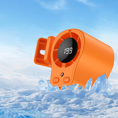 ❄️⏰ HALVA PRISET 🚗 Bärbar handsfree-fläkt med LED-display 🔥 stark luftström, stabil montering & perfekt för heta dagar 🔋