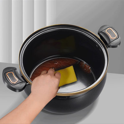 🍲 50% RABATT NU! 🔥 Emaljerad Tryckminipanna med Non-stick – Spara Tid i Köket – 8L Stor Kapacitet – Perfekt för Soppor, Grytor & Ångning – Snabb & Jämn Värmefördelning 🥘