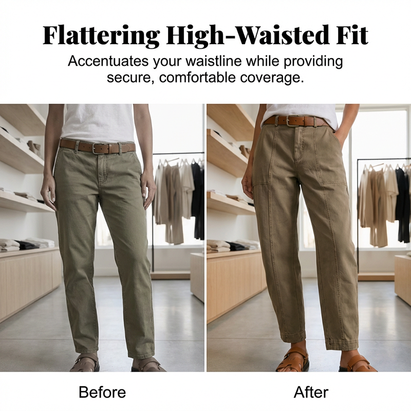 👖🔥 LIMITED TIME: -50% RABATT ✨ High-Waist Tapered Cargobyxor för dam – smickrande slim fit, praktiska fickor & skrynkelfritt tyg 👜