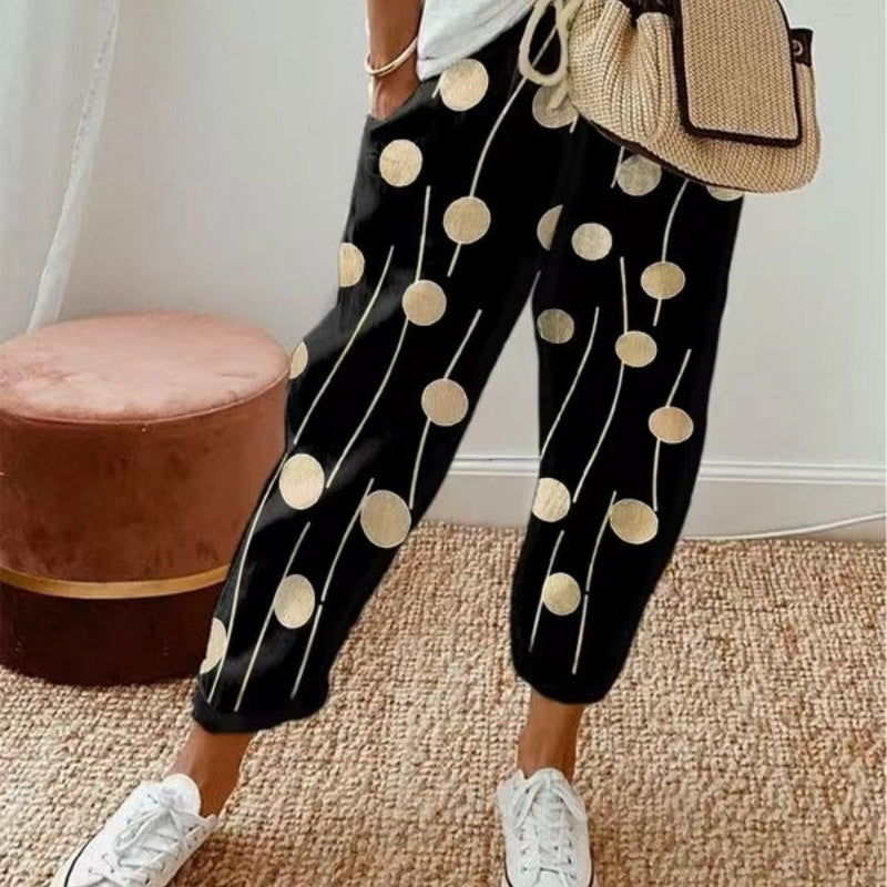 🔥 HOT SALE: -50% 💥 Damen Casual Hose mit buntem Print 🌈 stylisch, bequem & perfekt für den Alltag ✨