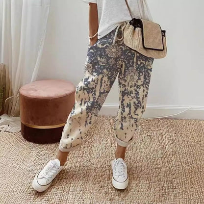 🔥 HOT SALE: -50% 💥 Damen Casual Hose mit buntem Print 🌈 stylisch, bequem & perfekt für den Alltag ✨