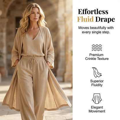 💥 50% RABATT 🌿 „Pure Serenity“ 3-Teiler Lounge-Set ☁️ ultra bequem, leicht & elegant entspannte Silhouette ✨