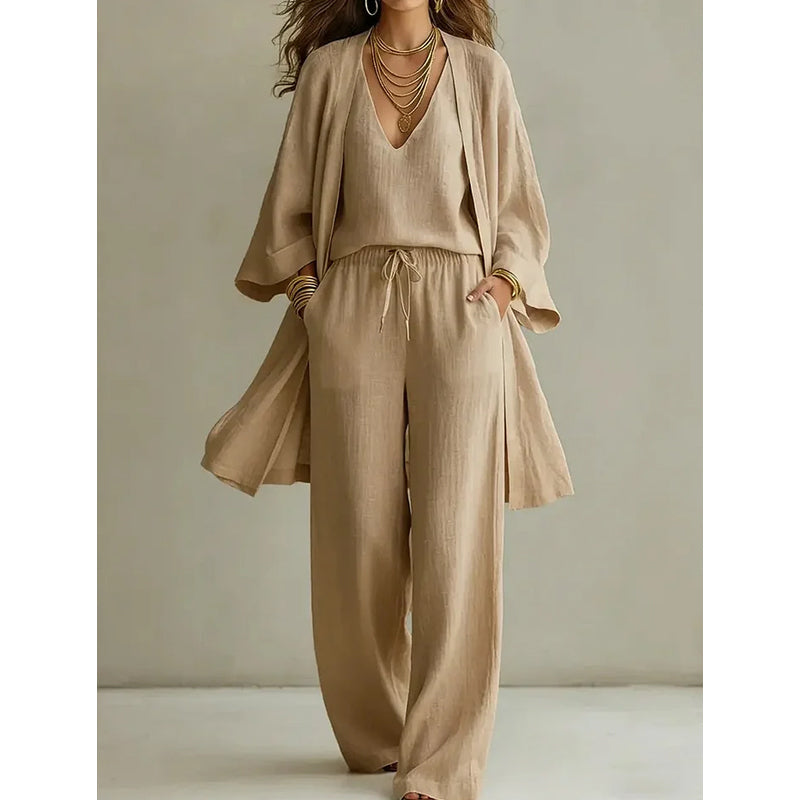 💥 50% RABATT 🌿 „Pure Serenity“ 3-Teiler Lounge-Set ☁️ ultra bequem, leicht & elegant entspannte Silhouette ✨