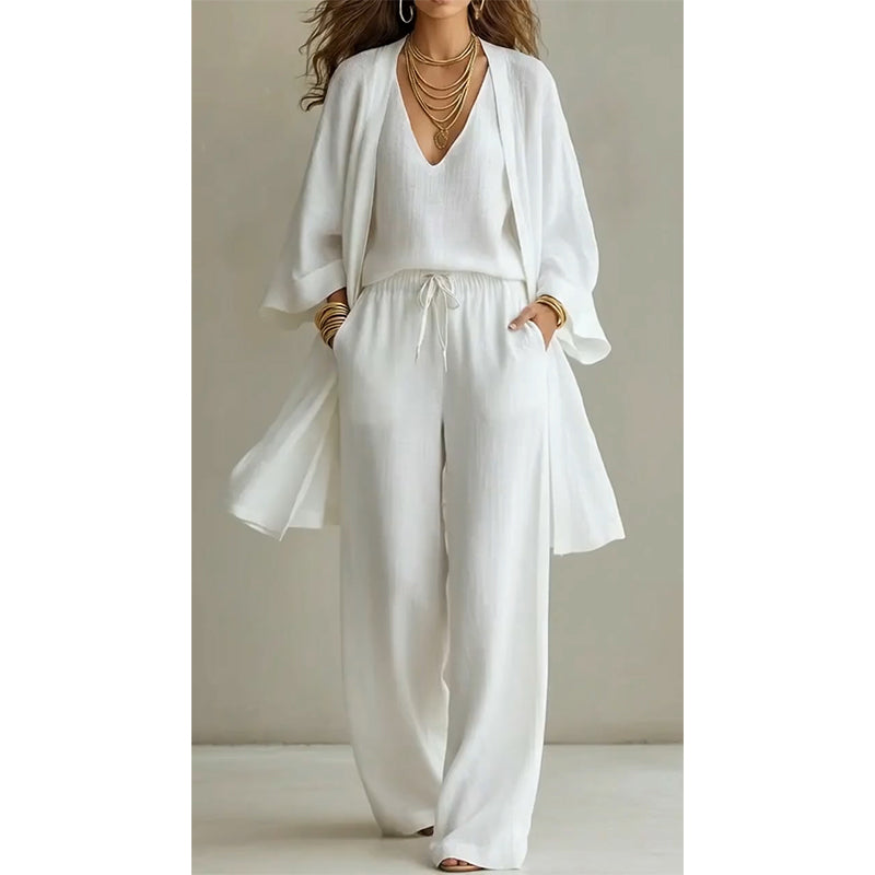 💥 50% RABATT 🌿 „Pure Serenity“ 3-Teiler Lounge-Set ☁️ ultra bequem, leicht & elegant entspannte Silhouette ✨