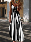 👗50% RABATT ✨ Randig klänning med smala axelband – luftig, elegant & perfekt för sommarens alla dagar ☀️
