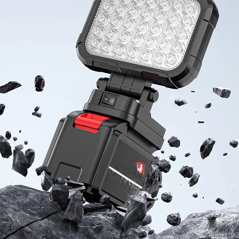🌞🔧 FRÜHLINGS-DEAL: -50% 💥 180° drehbare LED-Arbeitsleuchte – kabellos, robust & mit Powerbank (Dual-USB) 🔋 Perfekt für Werkstatt, Baustelle & Camping