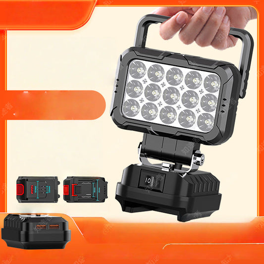 🌞🔧 FRÜHLINGS-DEAL: -50% 💥 180° drehbare LED-Arbeitsleuchte – kabellos, robust & mit Powerbank (Dual-USB) 🔋 Perfekt für Werkstatt, Baustelle & Camping