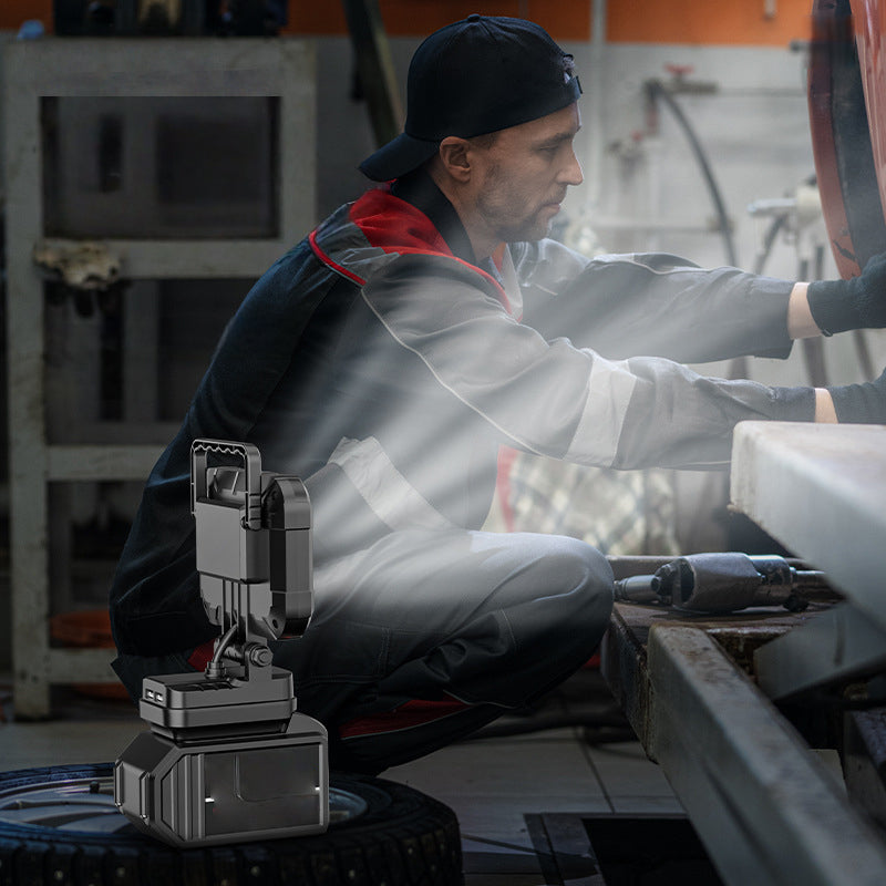🌞🔧 FRÜHLINGS-DEAL: -50% 💥 180° drehbare LED-Arbeitsleuchte – kabellos, robust & mit Powerbank (Dual-USB) 🔋 Perfekt für Werkstatt, Baustelle & Camping