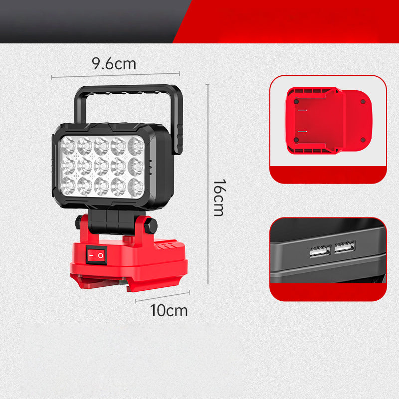 🌞🔧 FRÜHLINGS-DEAL: -50% 💥 180° drehbare LED-Arbeitsleuchte – kabellos, robust & mit Powerbank (Dual-USB) 🔋 Perfekt für Werkstatt, Baustelle & Camping