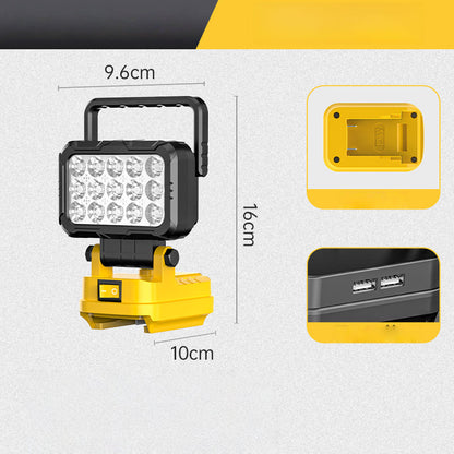 🌞🔧 FRÜHLINGS-DEAL: -50% 💥 180° drehbare LED-Arbeitsleuchte – kabellos, robust & mit Powerbank (Dual-USB) 🔋 Perfekt für Werkstatt, Baustelle & Camping