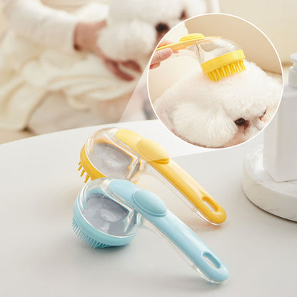 🔥 KÖP 1, FÅ 1 GRATIS 🐶 Husdjurs-badborste med långt handtag & inbyggd schampodispenser ✨ Skonsam, effektiv & perfekt för enkel pälsvård hemma 🛁