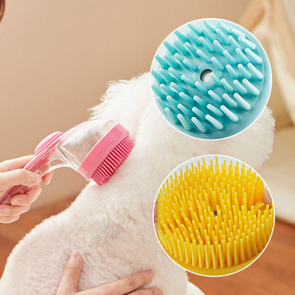 🔥 KÖP 1, FÅ 1 GRATIS 🐶 Husdjurs-badborste med långt handtag & inbyggd schampodispenser ✨ Skonsam, effektiv & perfekt för enkel pälsvård hemma 🛁