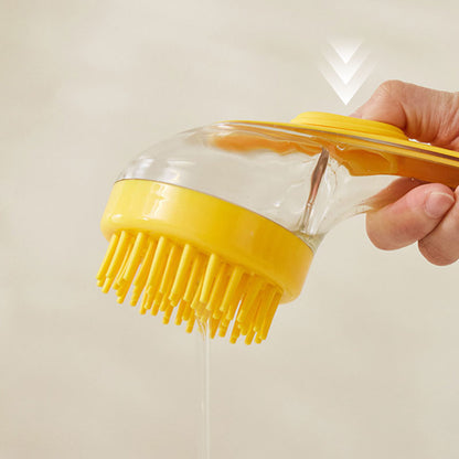 🔥 KÖP 1, FÅ 1 GRATIS 🐶 Husdjurs-badborste med långt handtag & inbyggd schampodispenser ✨ Skonsam, effektiv & perfekt för enkel pälsvård hemma 🛁