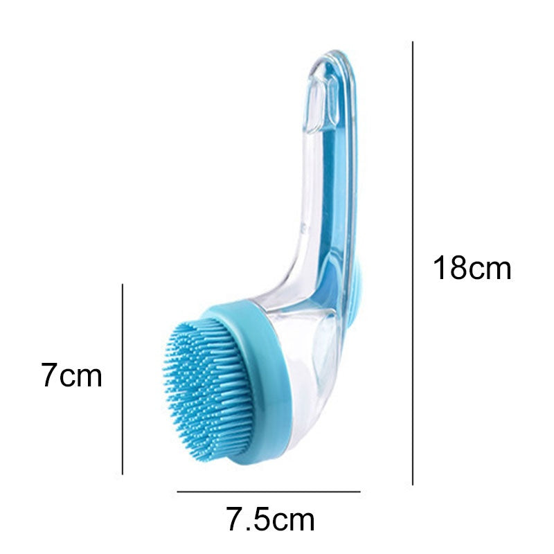 🔥 KÖP 1, FÅ 1 GRATIS 🐶 Husdjurs-badborste med långt handtag & inbyggd schampodispenser ✨ Skonsam, effektiv & perfekt för enkel pälsvård hemma 🛁