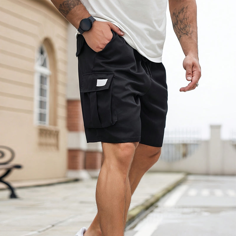 💥 50% RABATT NU! 🩳 Herrshorts med smarta fickor & justerbar midja ✨ Lätt, luftig & redo för familjeutflykter & friluftsliv 🌿