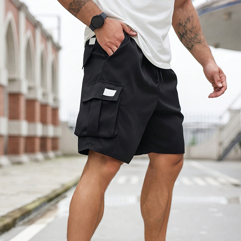 💥 50% RABATT NU! 🩳 Herrshorts med smarta fickor & justerbar midja ✨ Lätt, luftig & redo för familjeutflykter & friluftsliv 🌿