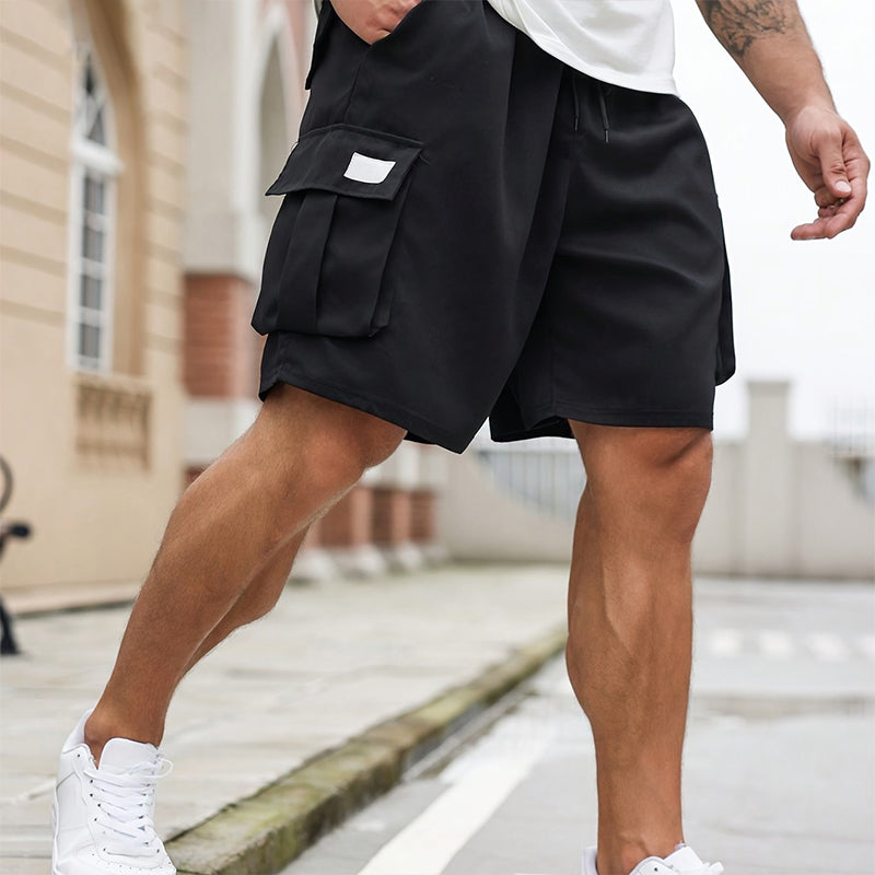 💥 50% RABATT NU! 🩳 Herrshorts med smarta fickor & justerbar midja ✨ Lätt, luftig & redo för familjeutflykter & friluftsliv 🌿