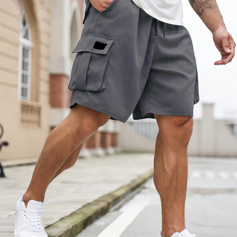 💥 50% RABATT NU! 🩳 Herrshorts med smarta fickor & justerbar midja ✨ Lätt, luftig & redo för familjeutflykter & friluftsliv 🌿