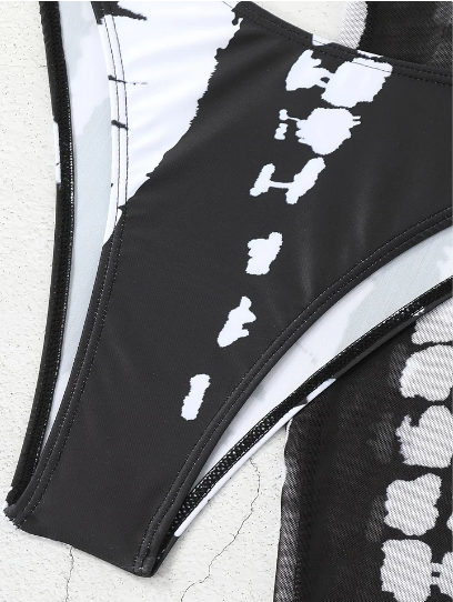 🔥 50% RABATT 👙 Randig tvådelad bikini ✨ Knythalter, smickrande passform & stilren strandlook för sommaren 🌊☀️