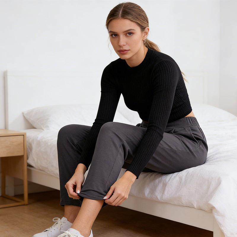 ✨ STORSÄLJARE I SVERIGE 🇸🇪 50% rabatt 👖 Eleganta plus size-byxor med fickor – modern passform & maximal komfort 💫