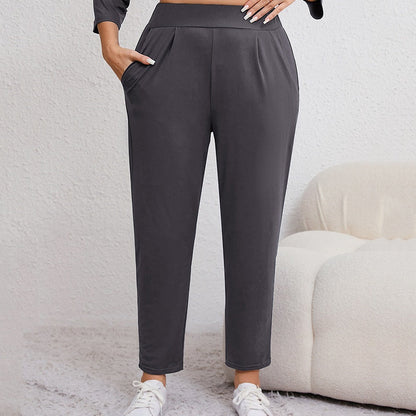 ✨ STORSÄLJARE I SVERIGE 🇸🇪 50% rabatt 👖 Eleganta plus size-byxor med fickor – modern passform & maximal komfort 💫