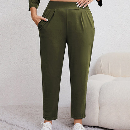 ✨ STORSÄLJARE I SVERIGE 🇸🇪 50% rabatt 👖 Eleganta plus size-byxor med fickor – modern passform & maximal komfort 💫