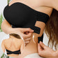 Reggiseno donna senza ferretto, senza spalline, antiscivolo con chiusura laterale a incrocio
