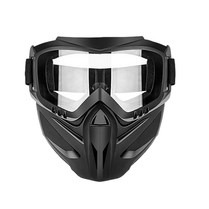 🔥 HALVPRIS DEAL 💎 50% RABATT 🛡️ Avtagbar skyddsmask med glasögon – hög komfort & tydligt skydd ✨