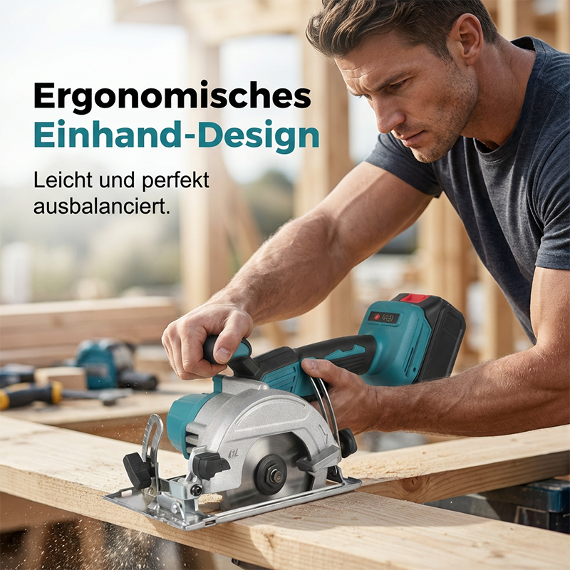 🔥 50% RABATT IDAG 🛠️ Höghastighets sladdlös cirkelsåg ⚡ Kraftfull borstlös motor, dubbla batterier & professionell prestanda 🔋