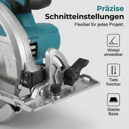 🔥 50% RABATT IDAG 🛠️ Höghastighets sladdlös cirkelsåg ⚡ Kraftfull borstlös motor, dubbla batterier & professionell prestanda 🔋