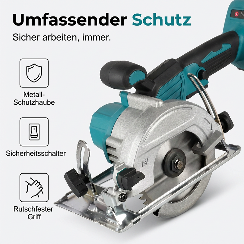 🔥 50% RABATT IDAG 🛠️ Höghastighets sladdlös cirkelsåg ⚡ Kraftfull borstlös motor, dubbla batterier & professionell prestanda 🔋