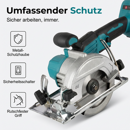 🔥 50% RABATT IDAG 🛠️ Höghastighets sladdlös cirkelsåg ⚡ Kraftfull borstlös motor, dubbla batterier & professionell prestanda 🔋