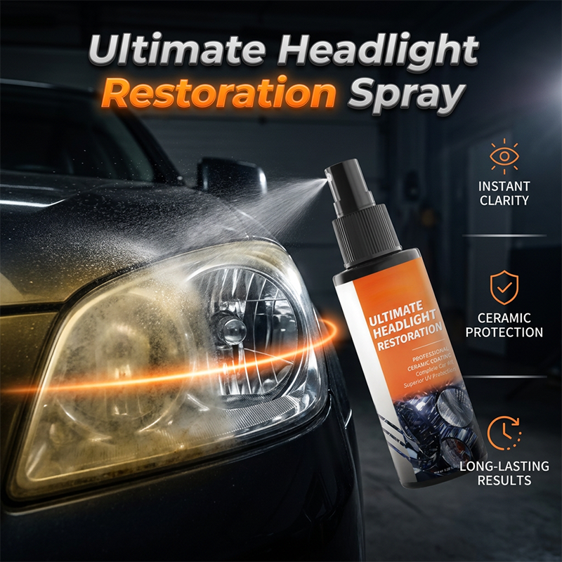 🔥🎁 50% RABATT – NYHET ✨ Bilens strålkastare ser ut som nya igen 🌿 Professionellt renoverings-spraykit 💡