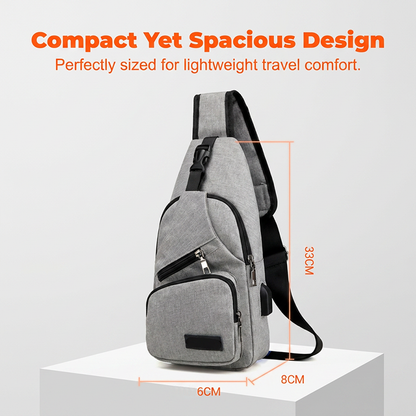 🎒 50% RABATT NU!⛰️ Outdoor Sport Sling Pack – Multifunktionell, Hållbar & USB Port – Urban Pendlare Essential 🚴‍♂️